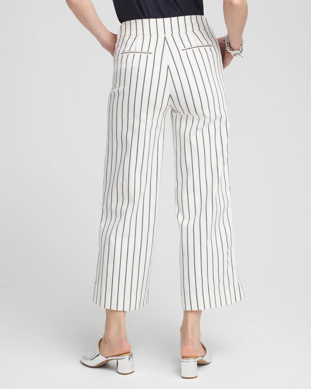Seaside Bristo Striped Crop Wide Leg Pants